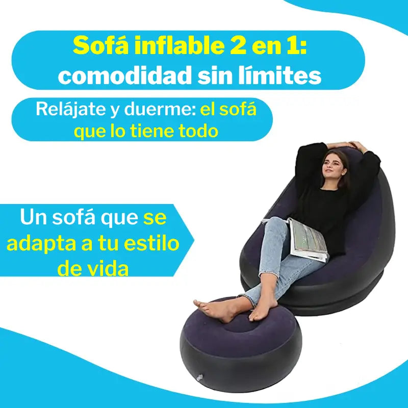 Softease: Sofa Inflable 2 en 1
