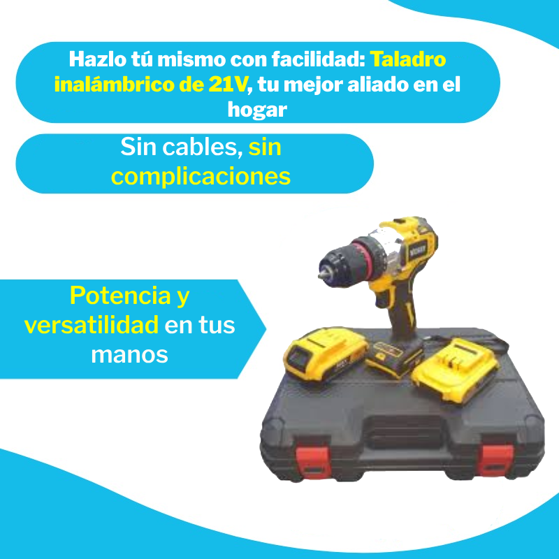 Taladro Inalámbrico 21v Percutor