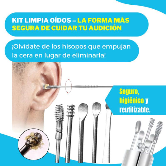 Kit Portátil Limpiador de Oidos