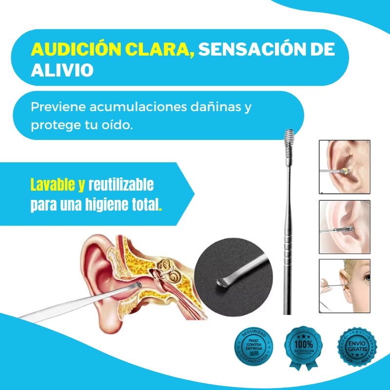 Kit Portátil Limpiador de Oidos