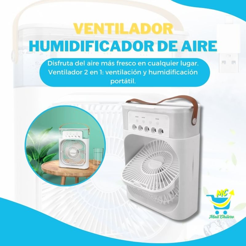 Ventilador Humidificador Portatil