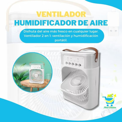 Ventilador Humidificador Portatil
