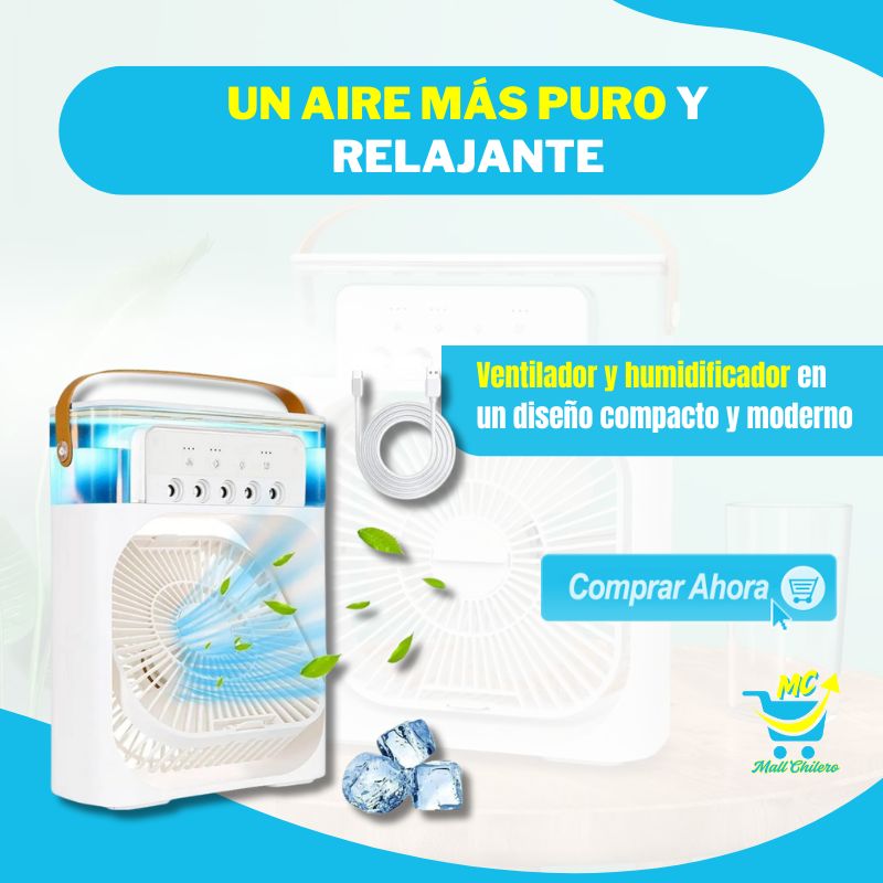 Ventilador Humidificador Portatil