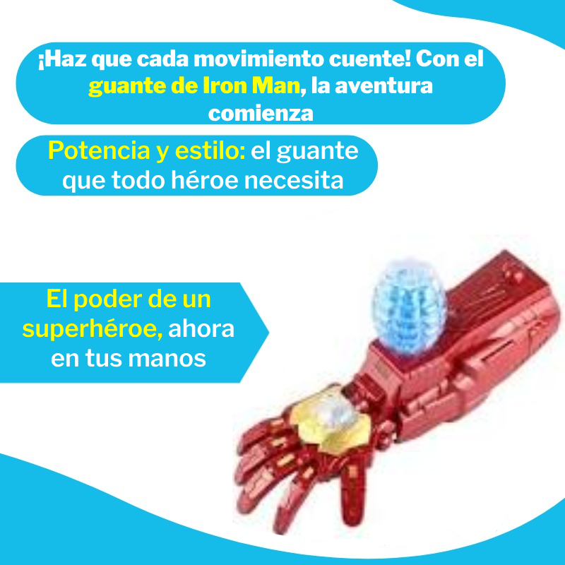 Guante de Iron Man con Lanzador Hidrogel
