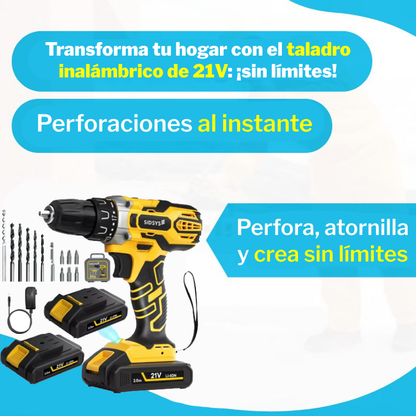 Taladro Inalámbrico 21v Percutor