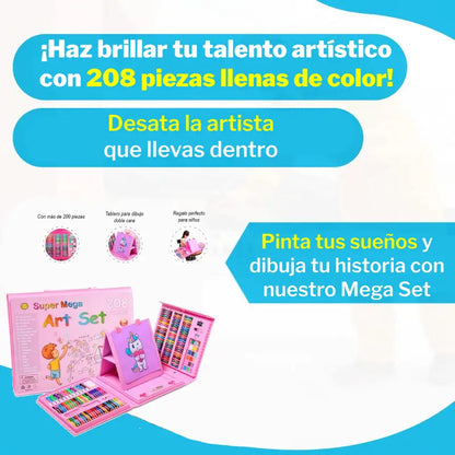 Mega Set de Arte de 208 Piezas