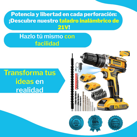 Taladro Inalámbrico 21v Percutor