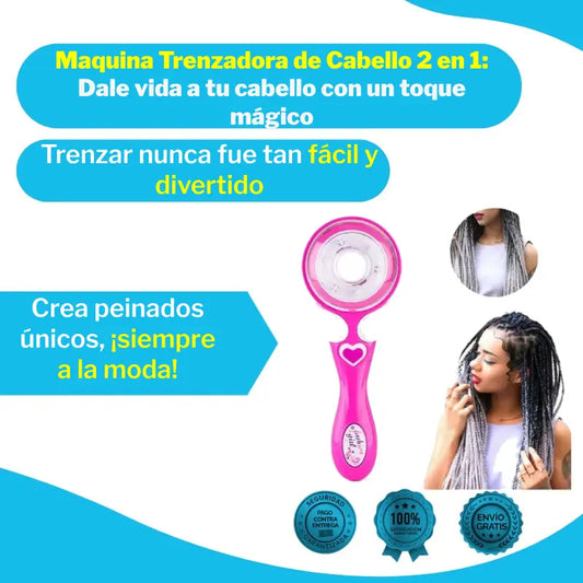 Maquina Trenzadora de Cabello 2 en 1