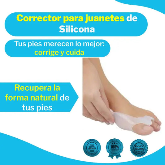 Corrector para juanetes de Silicona